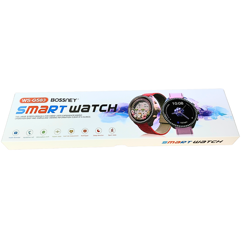Smartwatch Bossney WS GS83 Rosa – Elegancia y Tecnología Salud, llamadas, deportes y notificaciones