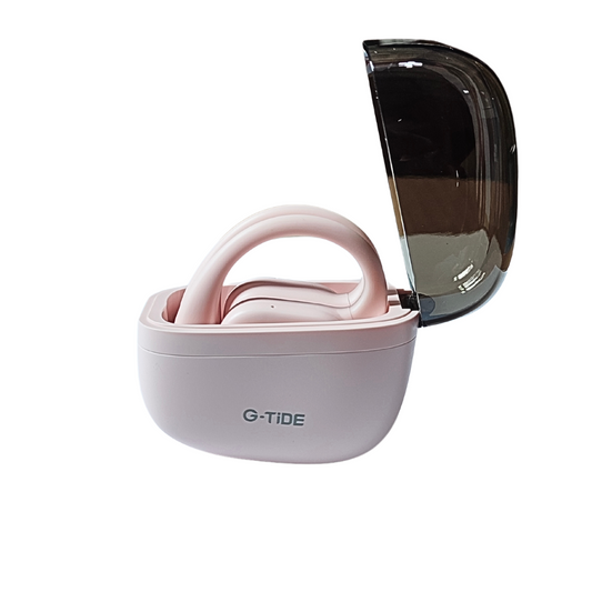 Audífonos Anticaídas G-tide OWS 8 Rosa. Bluetooth 5.4, Cancelación de Ruido y Sonido Hi-Fi