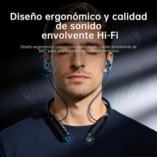 G-Tide EG22 Audífonos Neckband inalámbricos, micrófono, pantalla digital