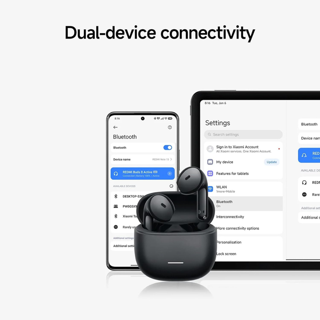 Xiaomi Redmi Buds 8 Active, Cancelación de ruido, TWS, micrófono con IA