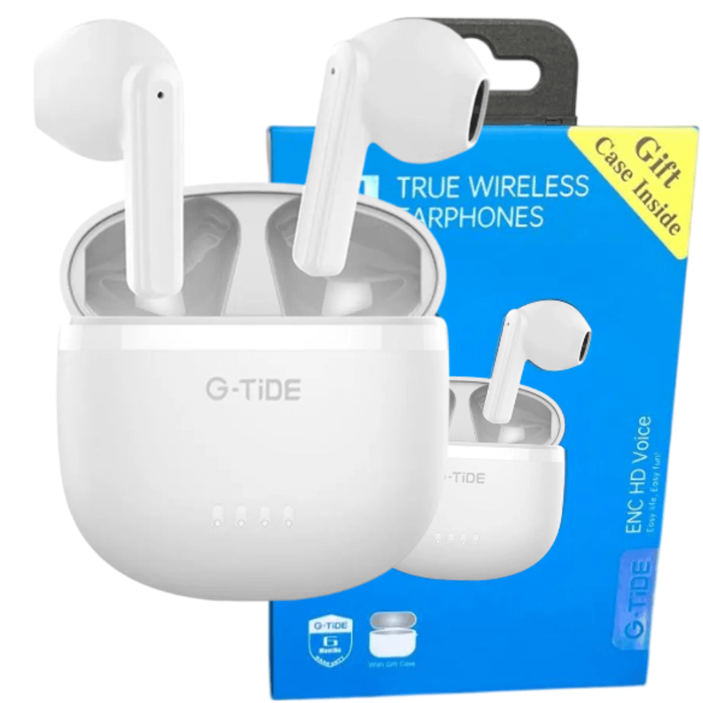 G-Tide L1 Auriculares Bluetooth 5.3, diseño ergonómico, funda de silicona