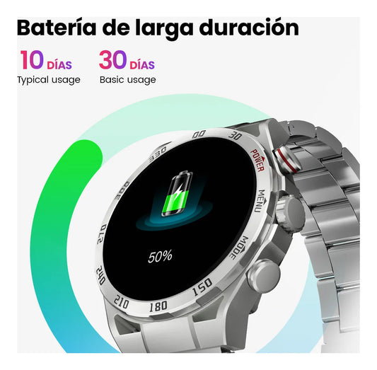 Smartwatch Reloj Filwans Gtr Bluetooth Llamada 1.43 Amoled,llamadas, notificaciones
