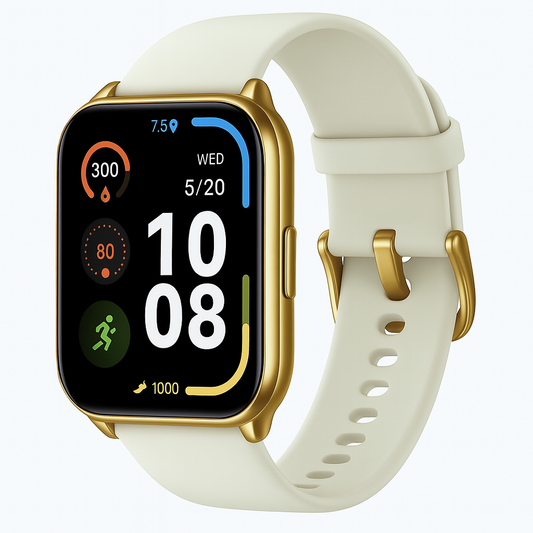 Smartwatch Filwans GTS Mini Pantalla 1.85 Pulgadas 78 Modos Deportivos Llamadas Bluetooth IP68 batería 250mAh, Dorada