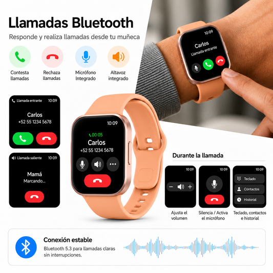 SMARTWATCH XIAOMI REDMI WATCH 6 ACTIVE (ORANGE) + BOCINA XIAOMI SOUND POCKET (ROSA) + AUDIFONOS G-TIDE L42 (ROSA)