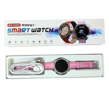 Smartwatch Bossney WS GS83 Rosa – Elegancia y Tecnología Salud, llamadas, deportes y notificaciones