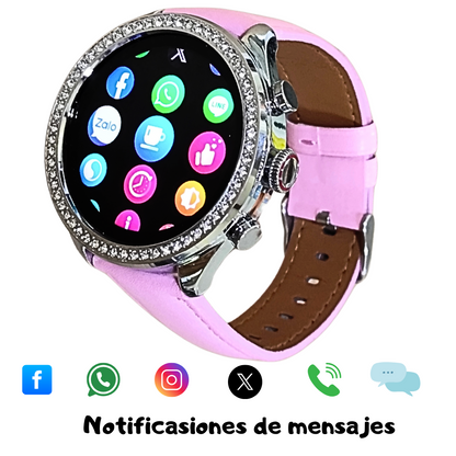 Smartwatch Bossney WS GS83 Rosa – Elegancia y Tecnología Salud, llamadas, deportes y notificaciones
