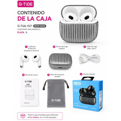 SMARTWATCH REDMI WATCH 5 ACTIVE (PLATA) + AUDIFONOS G-TIDE H21 (PLATA) + BOCINA SANAG M15 (BEIGE)