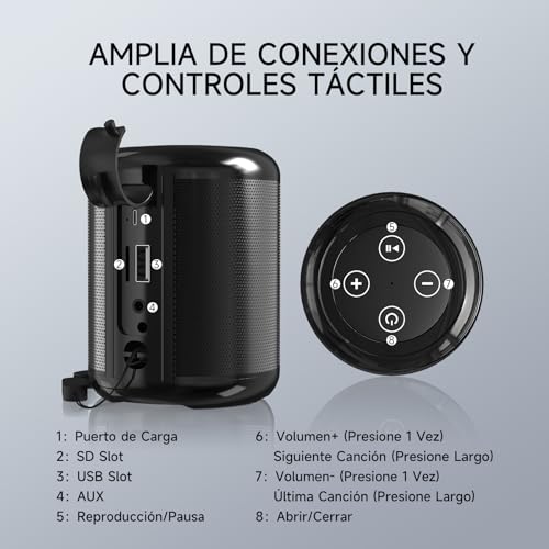 Bocina 1HORA BOC062 con Powerbank Xiaomi FastCharger 18 w 20 000 mHa