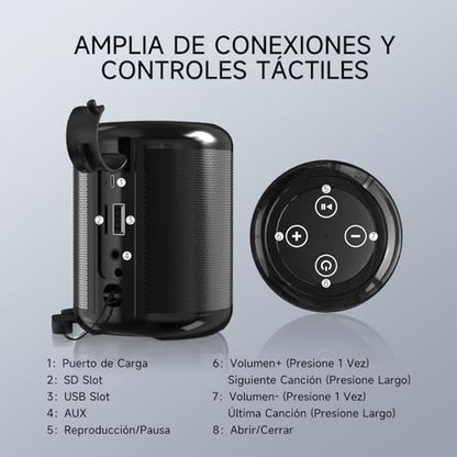 Bocina 1HORA BOC062 con Powerbank Xiaomi FastCharger 18 w 20 000 mHa
