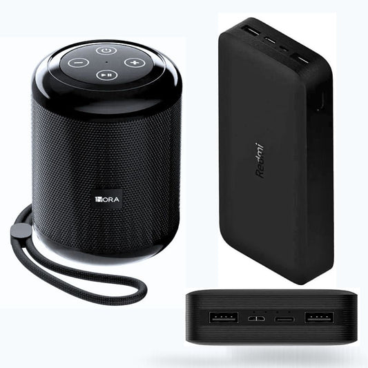 Bocina 1HORA BOC062 con Powerbank Xiaomi FastCharger 18 w 20 000 mHa