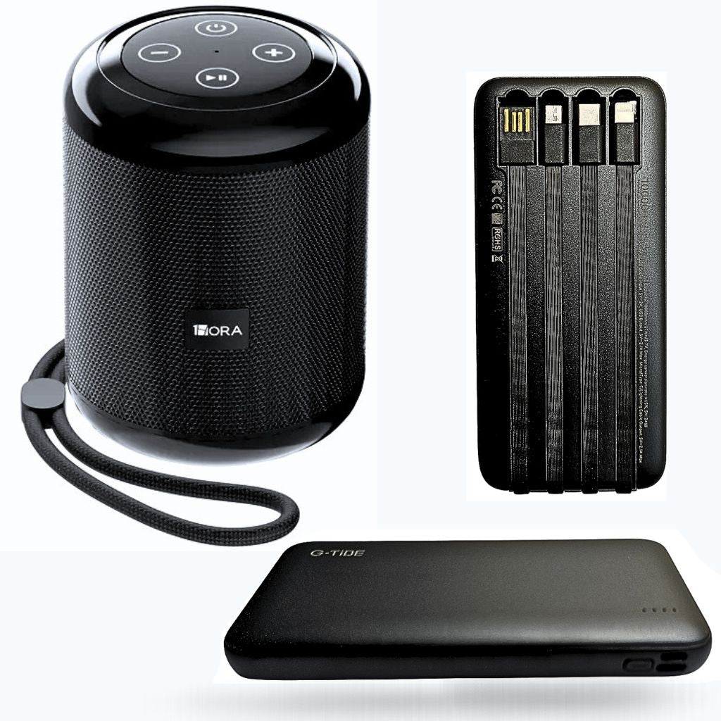 Bocina 1HORA BOC062 con Powerbank G-Tide P1 10 000 mHa