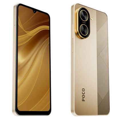 Smartphone XIAOMI POCO C71 4/128 GB (Dorado) con Smartwatch FILWANS GTS MINI (Dorada) y Audifonos Xiaomi Buds 6 Play (Negro)