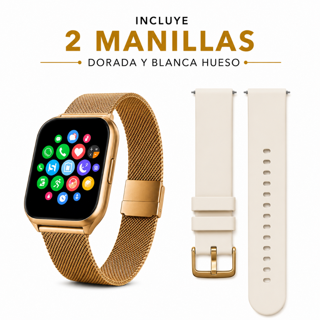 BOCINA XIAOMI SOUND POCKET (ROSA)+ SMARTWATCH FILWANS GTS MINI (DORADA) + AUDIFONOS G-TIDE OWS8 (ROSA)