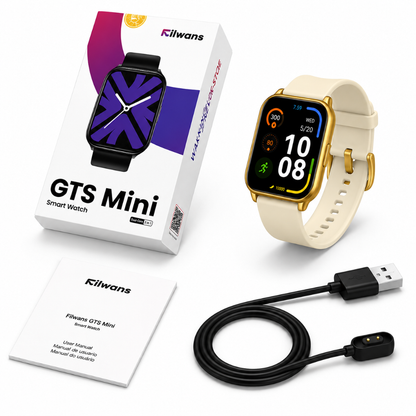 BOCINA XIAOMI SOUND POCKET (ROSA)+ SMARTWATCH FILWANS GTS MINI (DORADA) + AUDIFONOS G-TIDE OWS8 (ROSA)