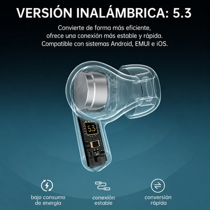 SMARTWATCH FUTUREM KT71 ESTILO MILITAR + AUDIFONOS G-TIDE L42 (NEGRO)