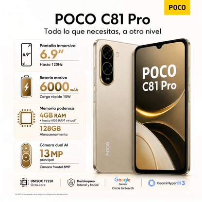 POCO C81 PRO + SANAG M15 + G-TIDE OWS8