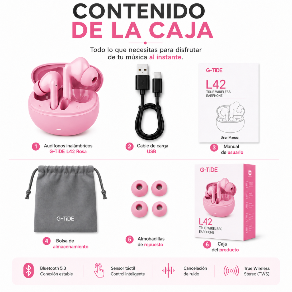 XIAOMI POCO C81 PRO + SMARTWATCH ROSE + AUDÍFONOS BLUETOOTH G-TIDE L42