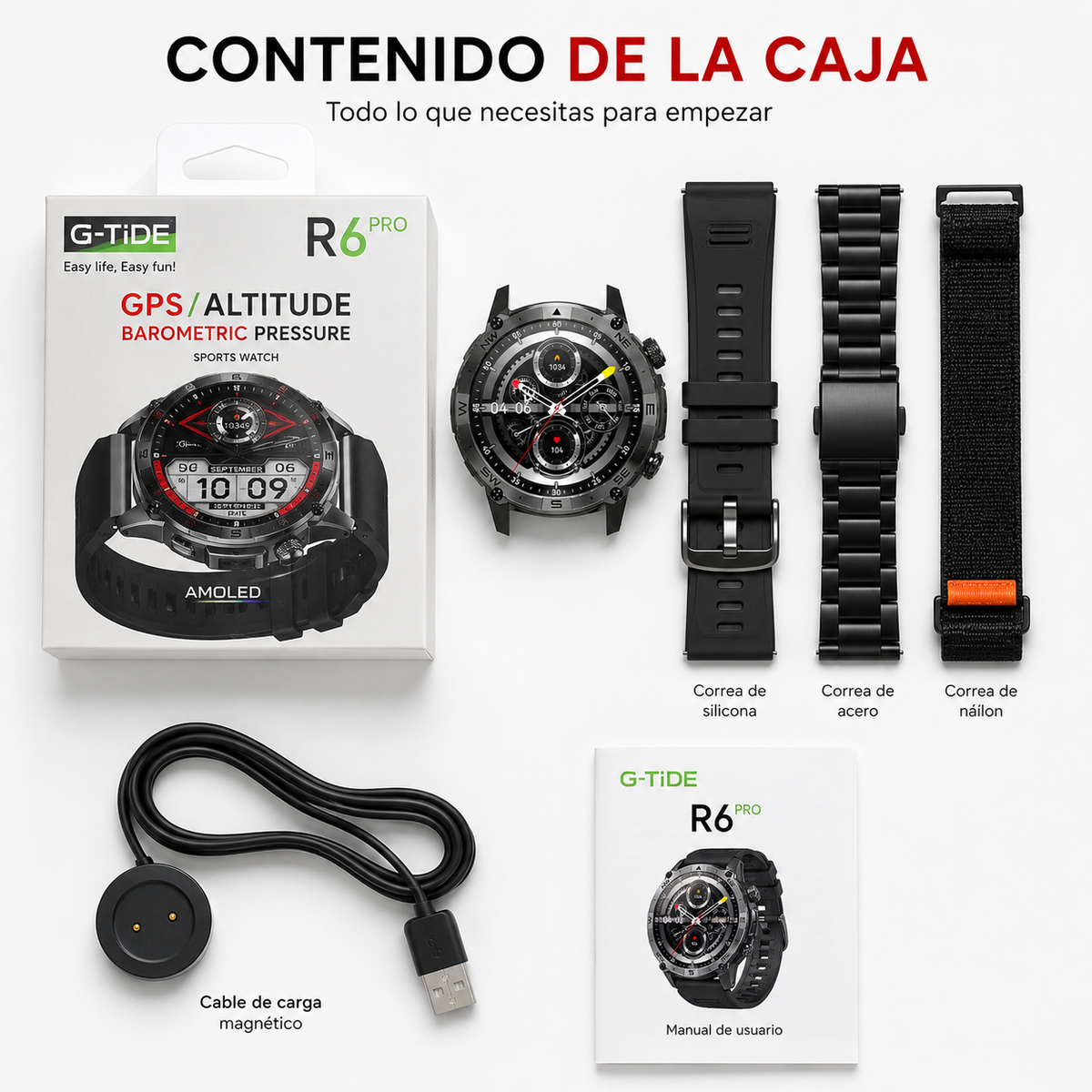 SMARTPHONE DOOGEE BLADE 10 PRO ENERGY + SMARTWATCH G-TIDE R6 PRO (NEGRA)