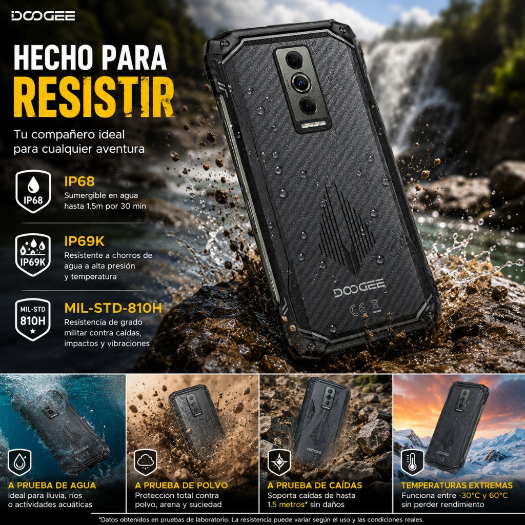 SMARTPHONE DOOGEE BLADE 10 PRO ENERGY + SMARTWATCH G-TIDE R6 PRO (NEGRA)