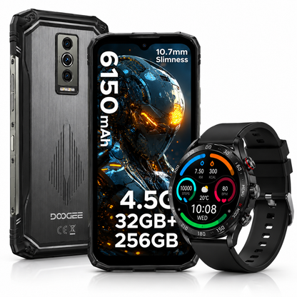 SMARTPHONE DOOGEE BLASE 10 PRO ENERGY + SMARTWATCH FILWANS GTR (NEGRA)
