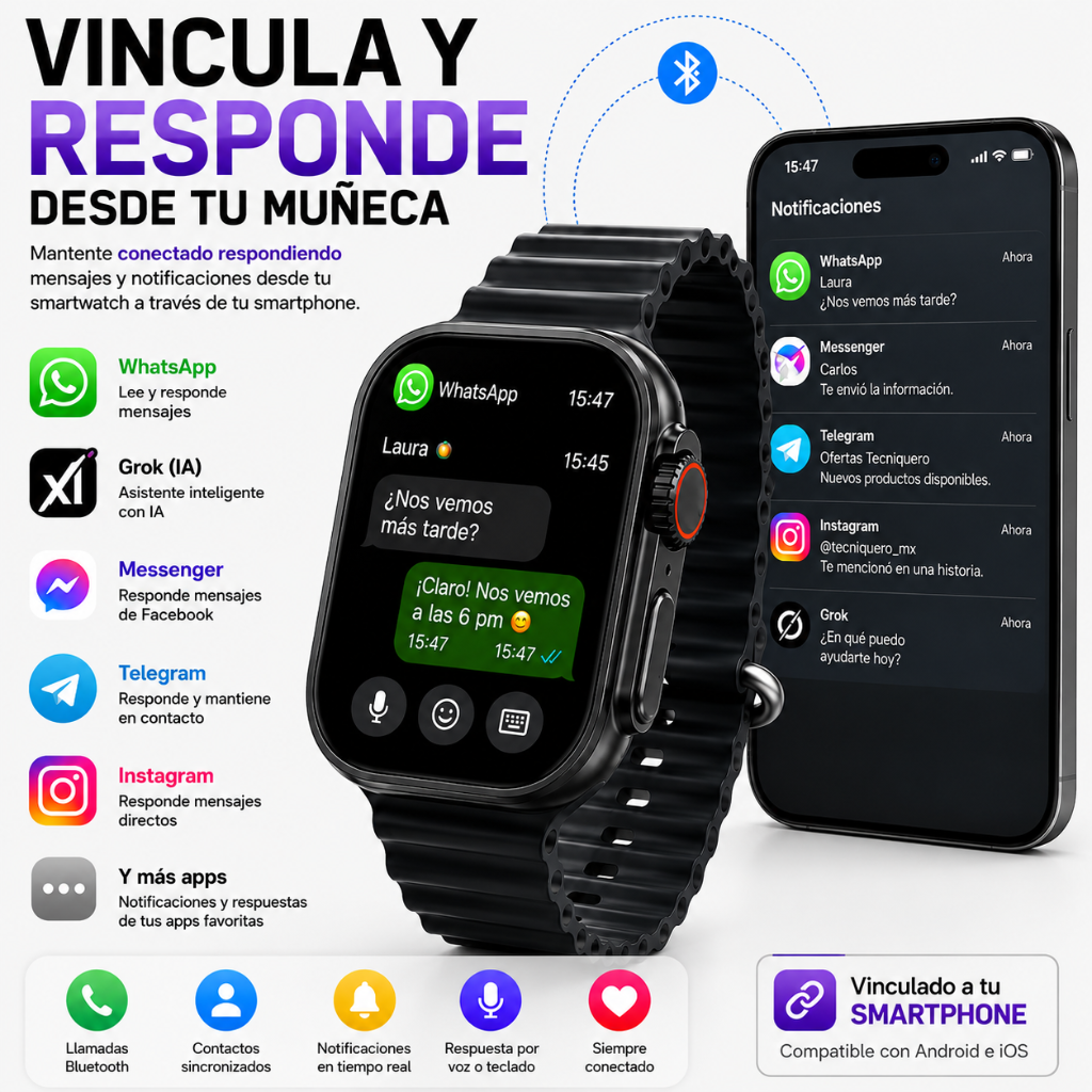 AUDIFONOS G-TIDE EG22 (NEGRO) + SMARTWATCH MICROWEAR U5