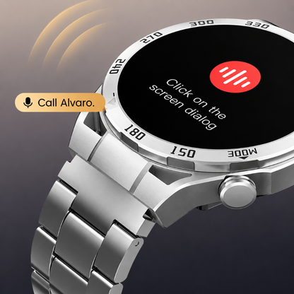 SMARTWATCH FILWANS GTR (PLATA) + AUDIFONOS G-TIDE H21 (METAL)