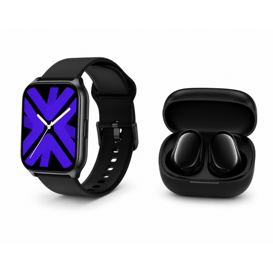 SMARTWATCH FILWANS GTS MINI (AZUL) + AUDIFONOS REDMI BUDS 6 PLAY (NEGRO)