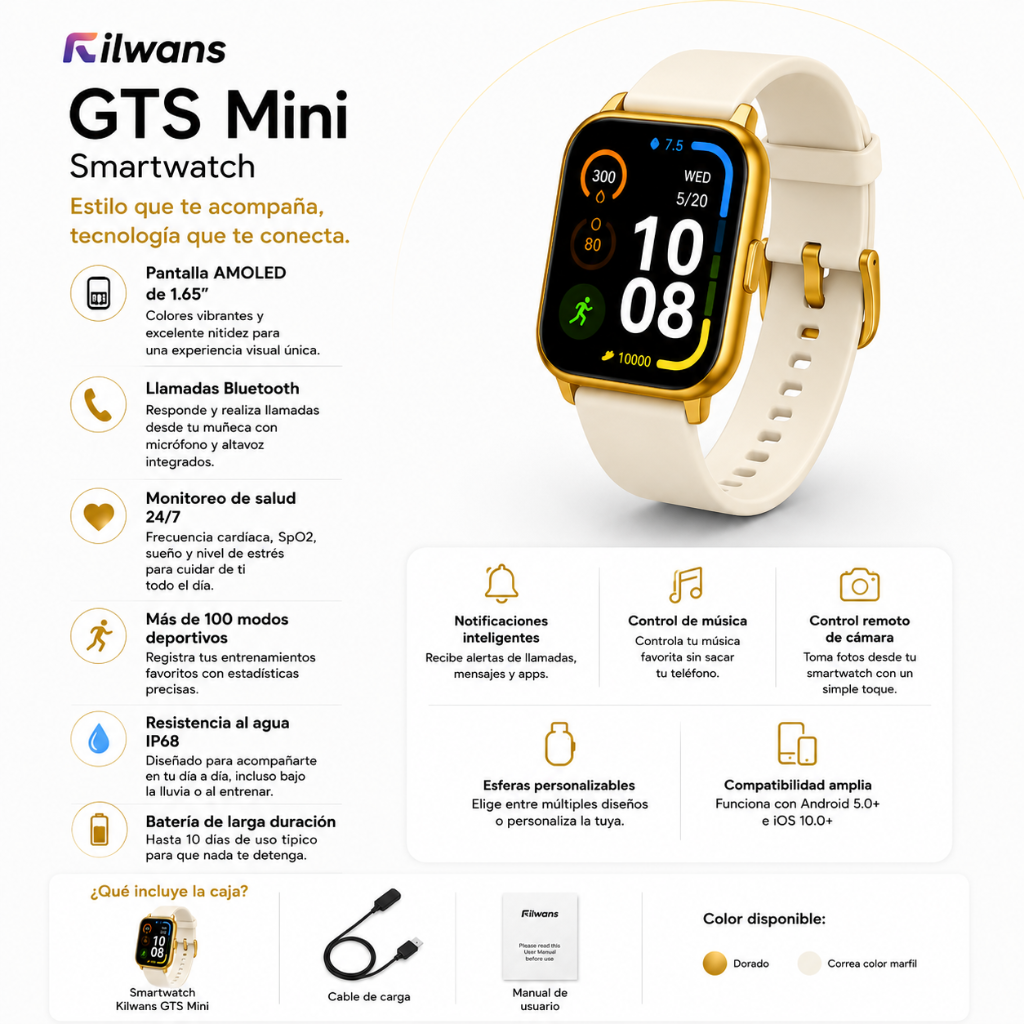 AUDIFONOS REDMI BUDS 6 PLAY (ROSA) + SMARTWATCH FILWANS GTS MINI (DORADA) + BOCINA SANAG M15 (ROJA)