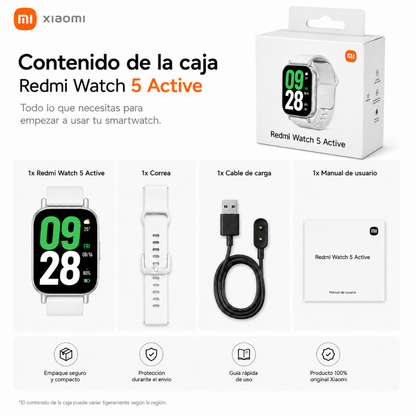 SMARTWATCH REDMI WATCH 5 ACTIVE (PLATA) + AUDIFONOS G-TIDE H21 (PLATA)