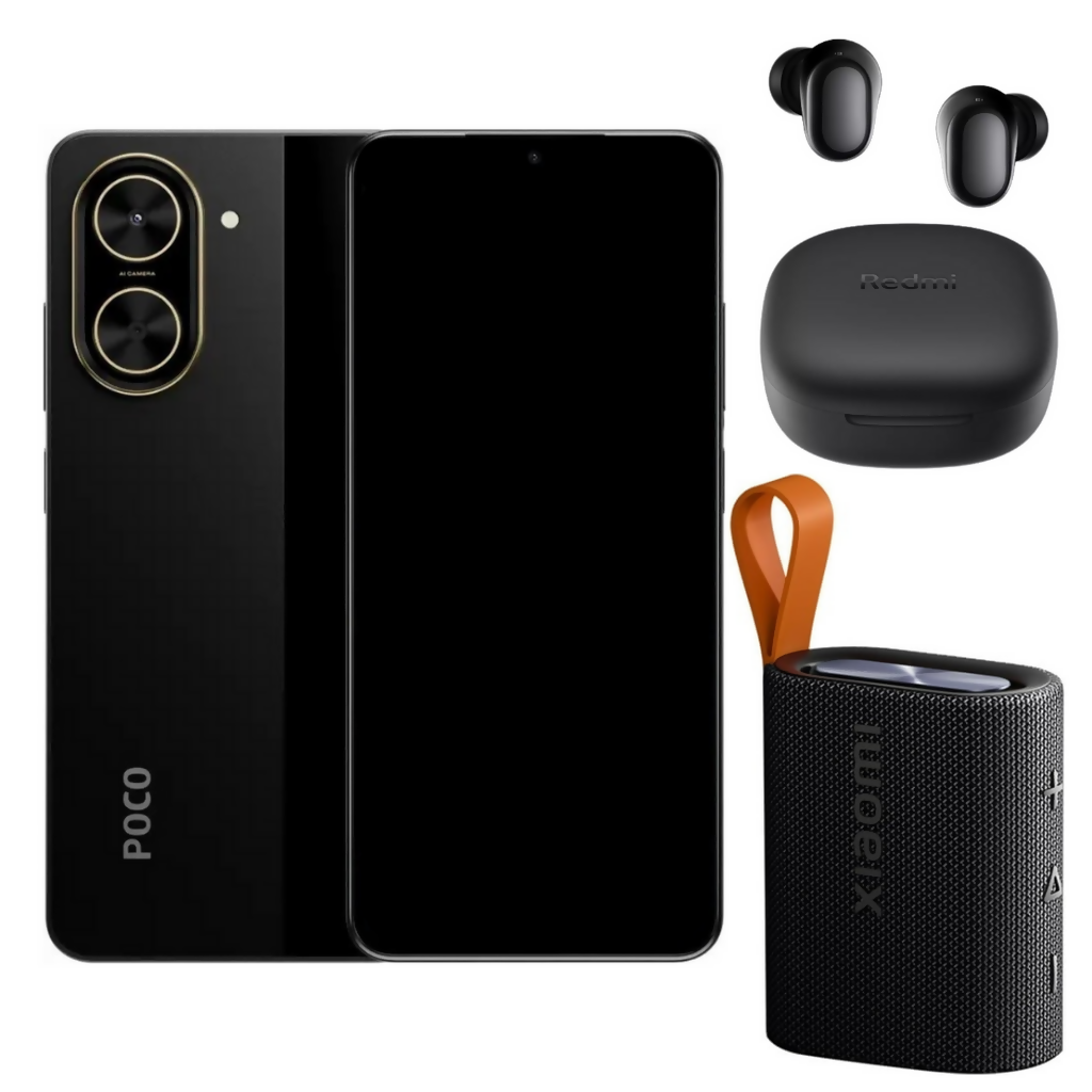 Xiaomi Poco C71 128gb Rom/4gb Ram + Buds 6 play + Bocina Xiaomi Sound Pocket