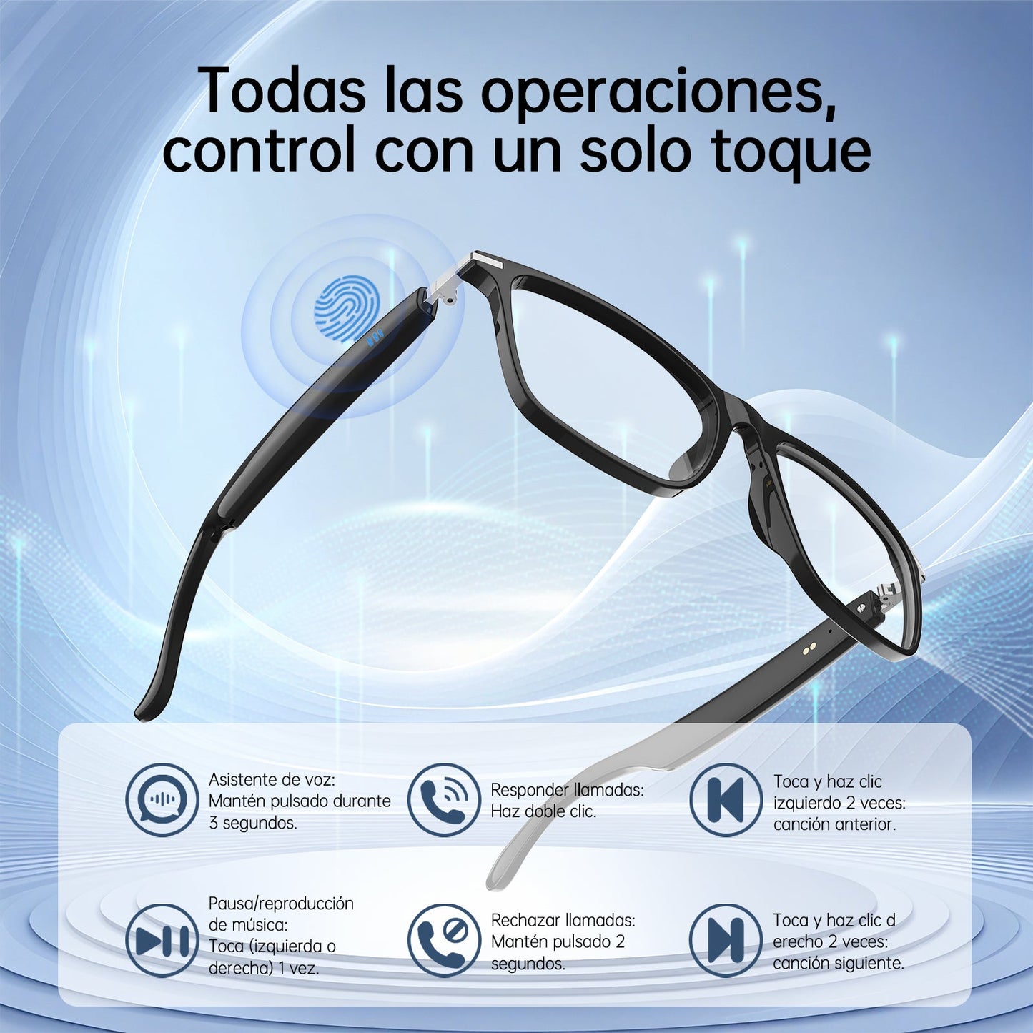 Lentes Inteligentes G-Tide BV01 con Audio Bluetooth 😎🎧