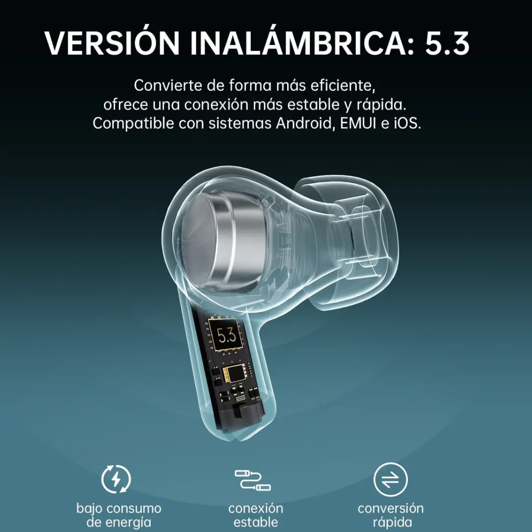 Smartwatch G-Tide R5 (dorado) con Audífonos G-Tide L42