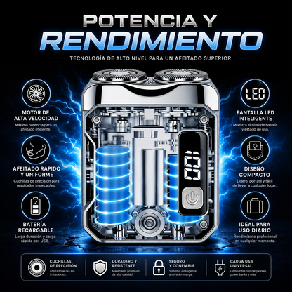 Combo BOMIDI L2 Cortadora de Cabello Recargable + Mini Afeitadora G05 Portátil