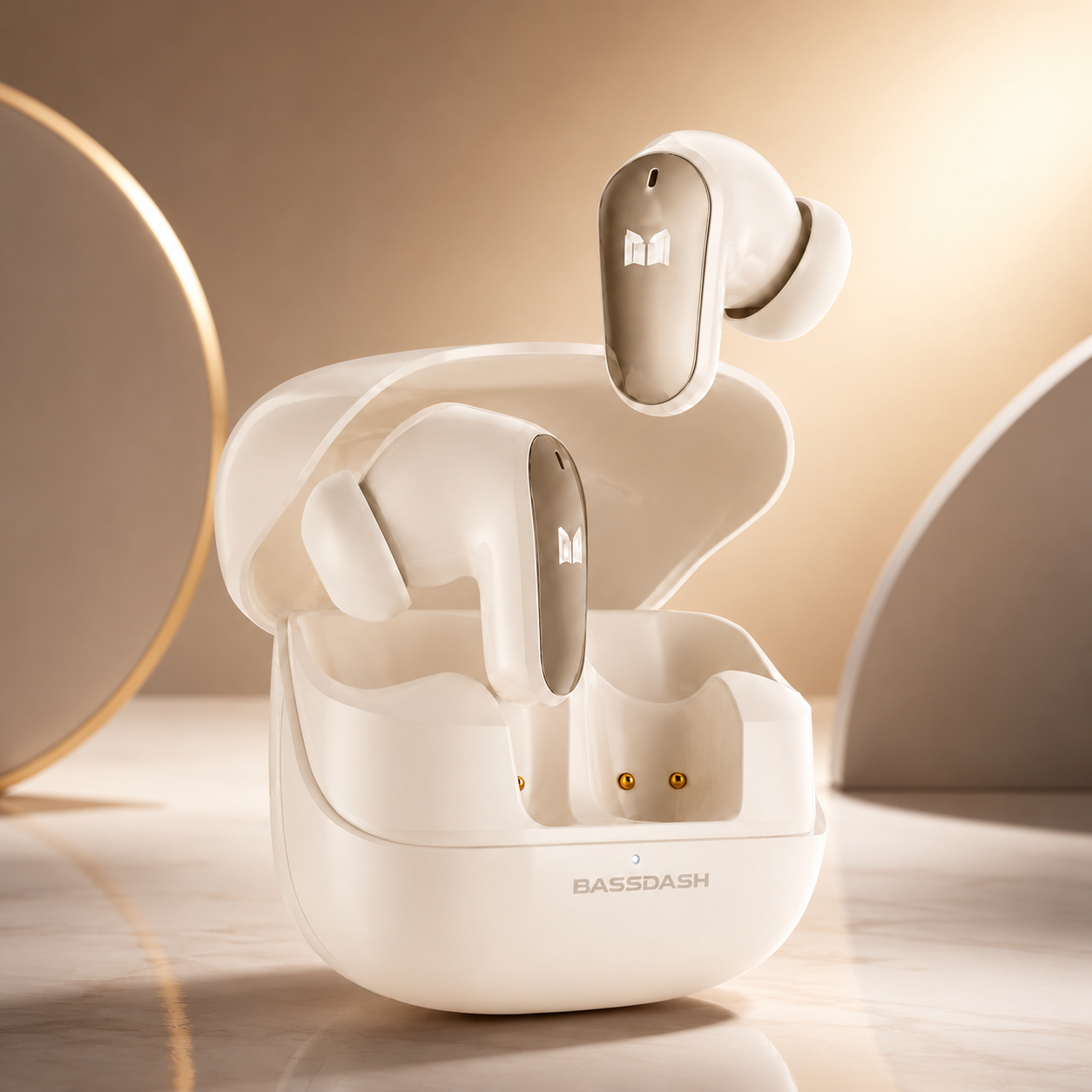 Audífonos  Bluetooth 5.4 TWS HiFi MQT52 con Micrófono, Bajos Potentes y Estuche USB-C