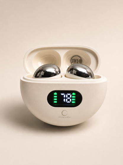 Combo Smartwatch Futurem FM13 + Audífonos HH More Mini T35 Bluetooth Ultra Compactos Dorados