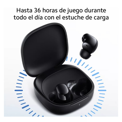 Audífonos Xiaomi redmi buds 6 play bluetooth. 36 horas de autonomía, largo alcance. Color: Negro.