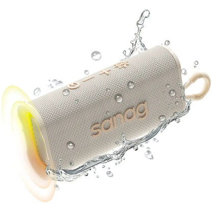 Bocina Portátil Sanag M15 Roja Bluetooth 5.4 con Luces RGB, 10W y Resistente al Agua
