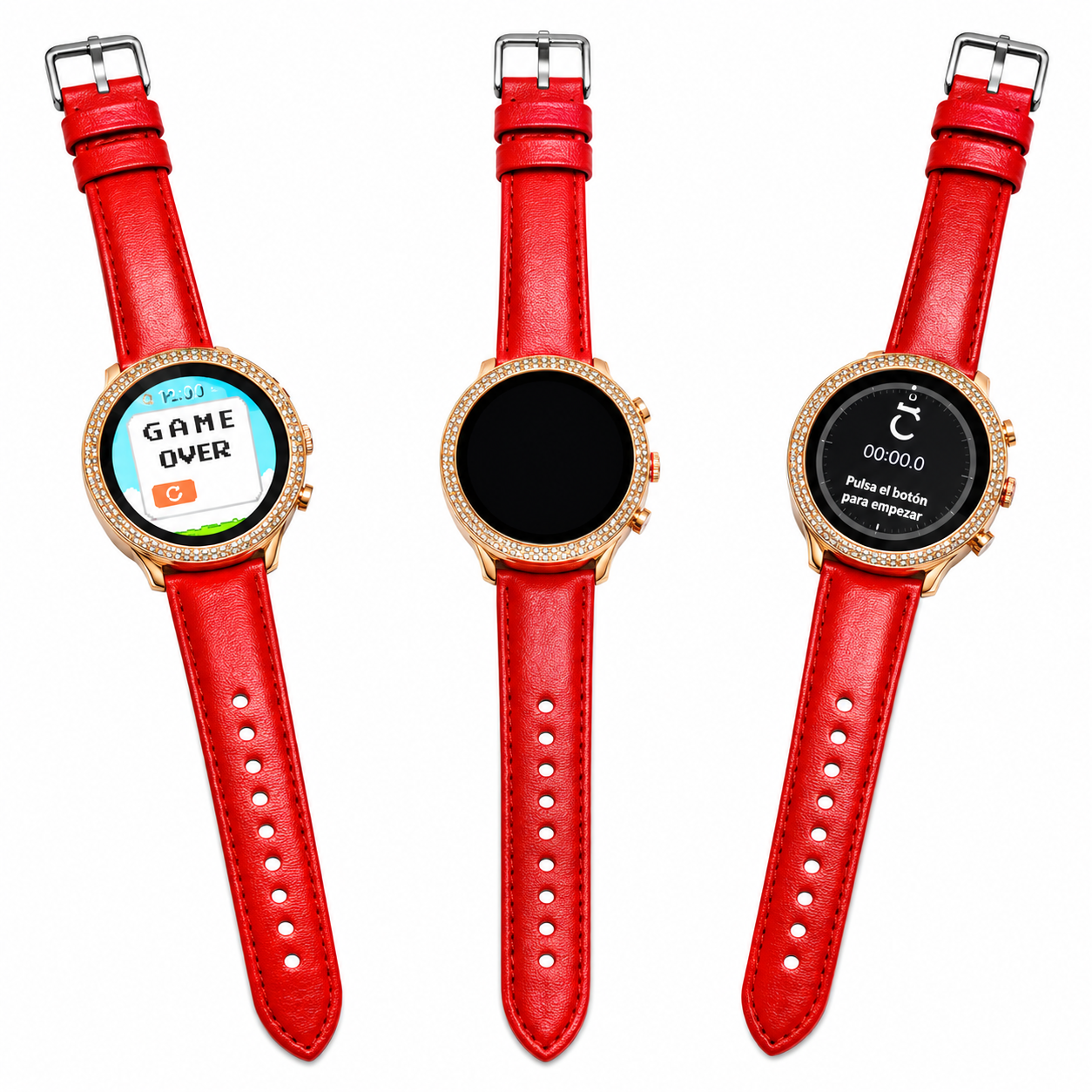 Smartwatch Bossney WS GS83 Rojo – Elegancia, Tecnología y Bienestar en Tu Muñeca