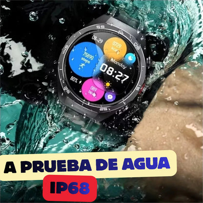 SmartWatch Gtide Series R9 Edge Inteligente Con Audífonos (Plateado) – Tecnología 2 en 1