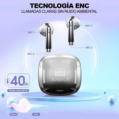 Audífonos Inalámbricos Sabala ST-762 Bluetooth 5.4 🎧⚡