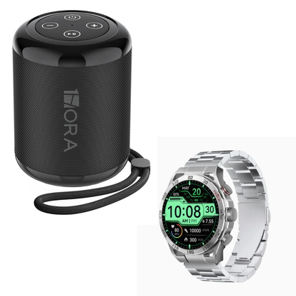 1HORA BOC062 Bocina Subwoofer y Smartwatch Filwans Gtr
