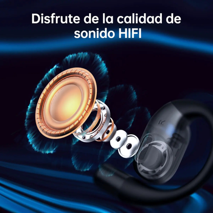 G-tide OWS 8 Audífonos Anticaídas. Bluetooth 5.4, Cancelación de Ruido y Sonido Hi-Fi. BEIGE