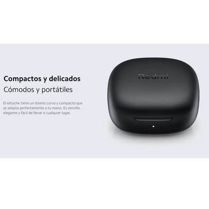 Audifonos Xiaomi redmi buds 6 play bluetooth 36 horas de autonomia, largo alcance Negro