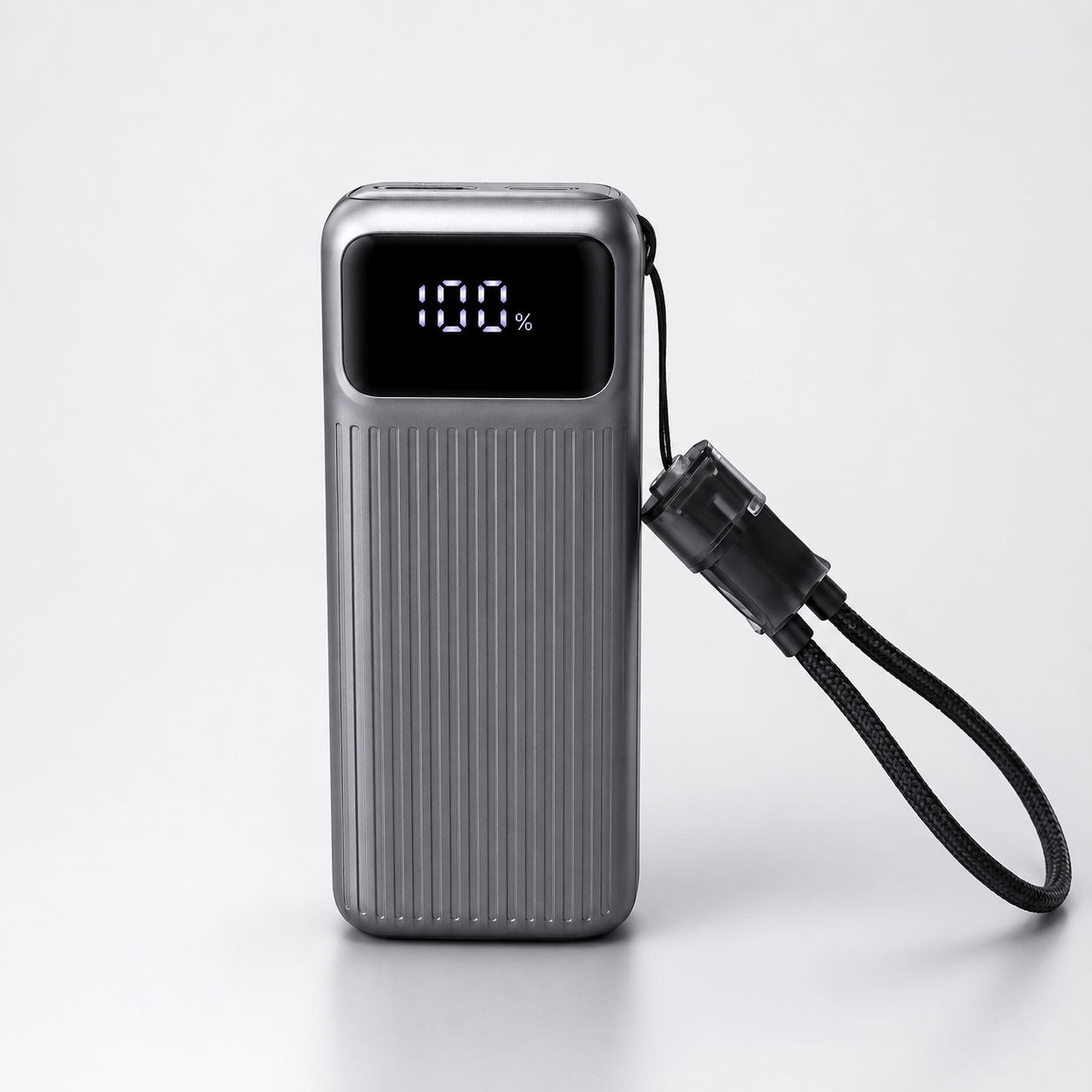 Power Bank C13 10,000mAh 22.5W Carga Rápida con Cables Integrados y Pantalla Digital