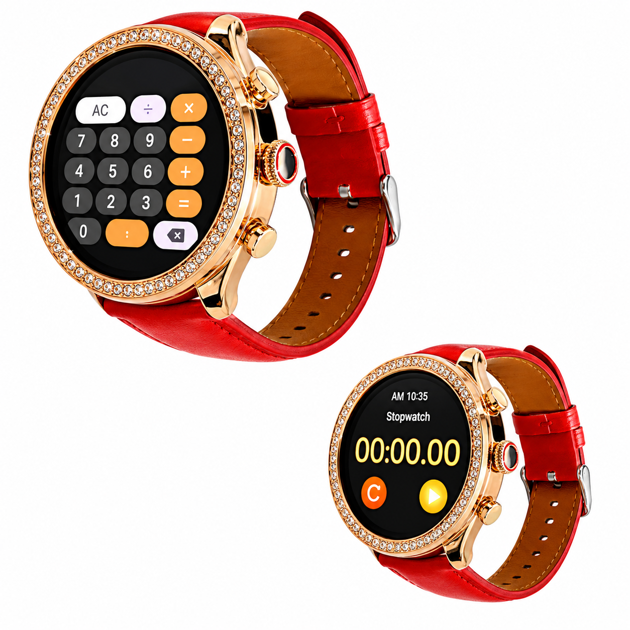 Smartwatch Bossney WS GS83 Rojo – Elegancia, Tecnología y Bienestar en Tu Muñeca