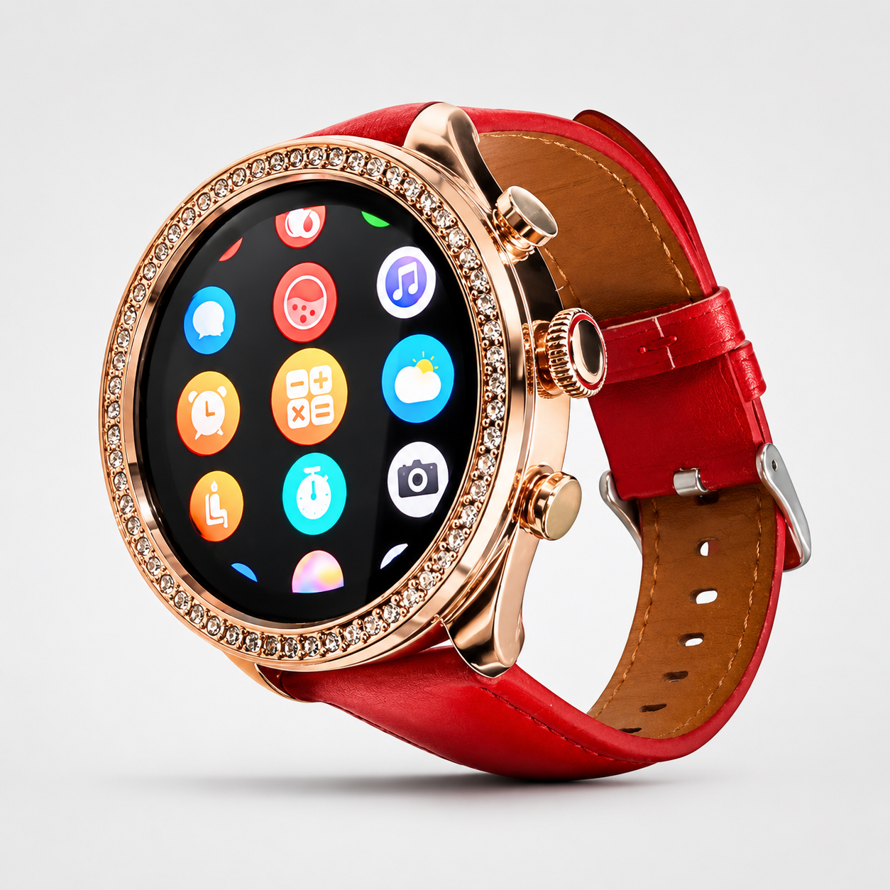Smartwatch Bossney WS GS83 Rojo – Elegancia, Tecnología y Bienestar en Tu Muñeca