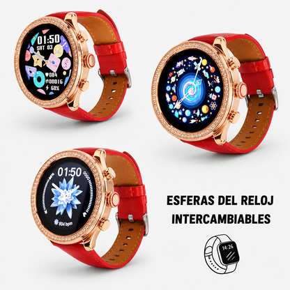 Smartwatch Bossney WS GS83 Rojo – Elegancia, Tecnología y Bienestar en Tu Muñeca