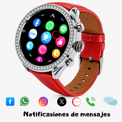 Smartwatch Bossney WS GS83 Rojo – Elegancia, Tecnología y Bienestar en Tu Muñeca