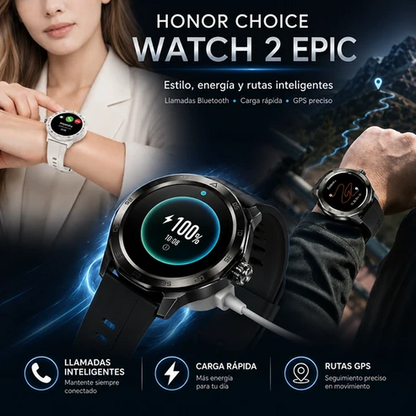 AUDIFONOS G-TIDE FUTURE POD + SMARWATCH HONOR CHOICE 2 EPIC AMOLED