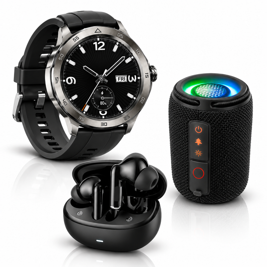 AUDIFONOS G-TIDE L42 (NEGRO) + SMARWATCH HONOR CHOICE 2 EPIC AMOLED + BOCINA G-TIDE SV30 (NEGRO)
